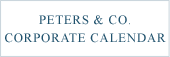 Peters & Co. Corporate Calendar